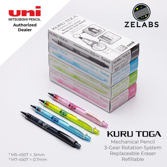 Uni Kuru Toga Standard Mechanical Pencil - M5-450T / M7-450T - 0.5mm / 0.7mm