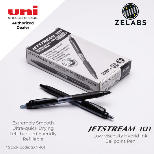 Uni Jetstream 101 Retractable Ballpoint Pen - SXN-101 - 0.5mm / 0.7mm