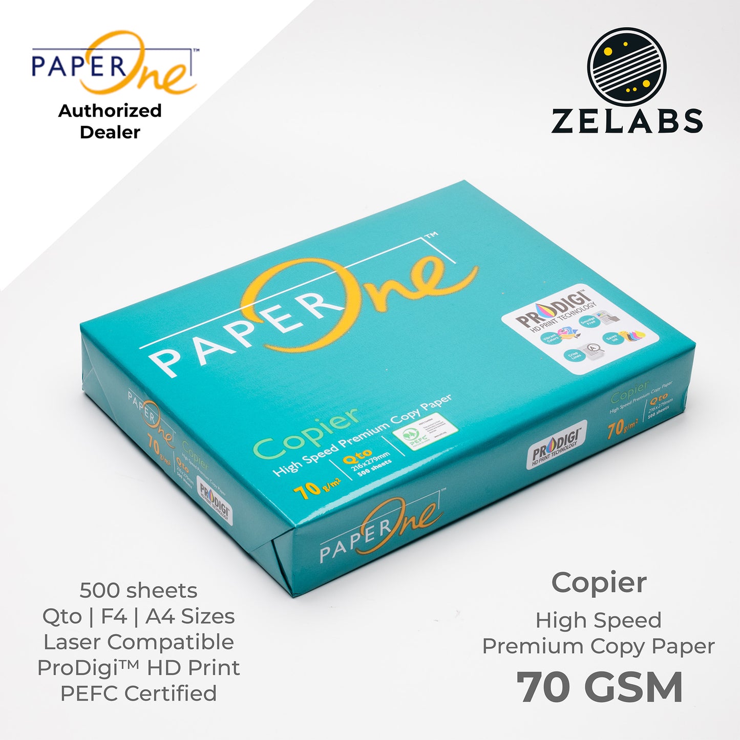 PaperOne Office Paper Copy Paper Copier / All Purpose - Short | F4 | A4 - 70 GSM | 80 GSM | 100 GSM