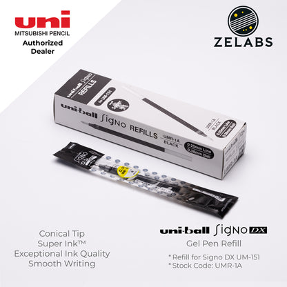 Uni Uni-Ball Signo DX Gel Pen Refill (for UM-151) - UMR-1 - 0.38mm