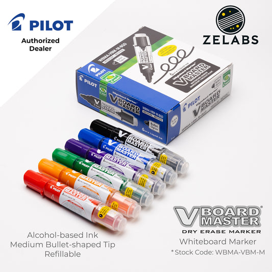 Pilot V Board Master Refillable Whiteboard Marker / Dry Erase Marker - WBMA-VBM-M - Medium