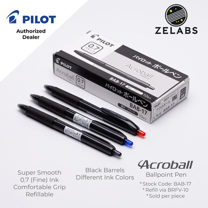 Pilot Acroball Fine Ballpoint Pen - BAB-17 - 0.7mm