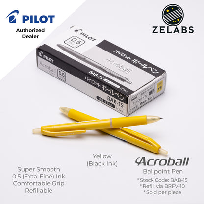 Pilot Acroball Extra Fine Ballpoint Pen - BAB-15 - 0.5mm