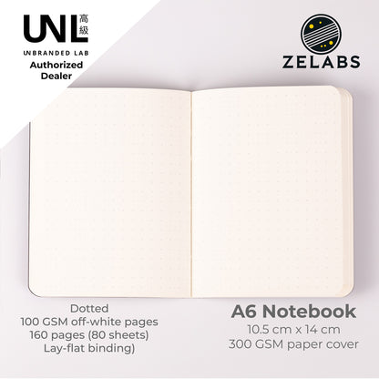 Unbranded Lab Minimalist A6 Notebook / Planner / Bullet Journal - Dotted / Ruled