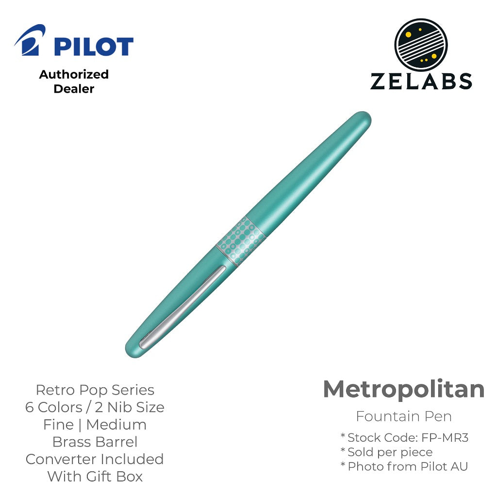 Pilot Metropolitan Fountain Pen - Retro Pop Series - FP-MR3 - Fine | Medium