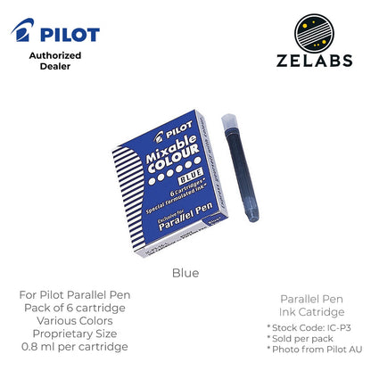 Pilot Parallel Pen Mixable Colour Refill / Ink Cartridges - IC-P3