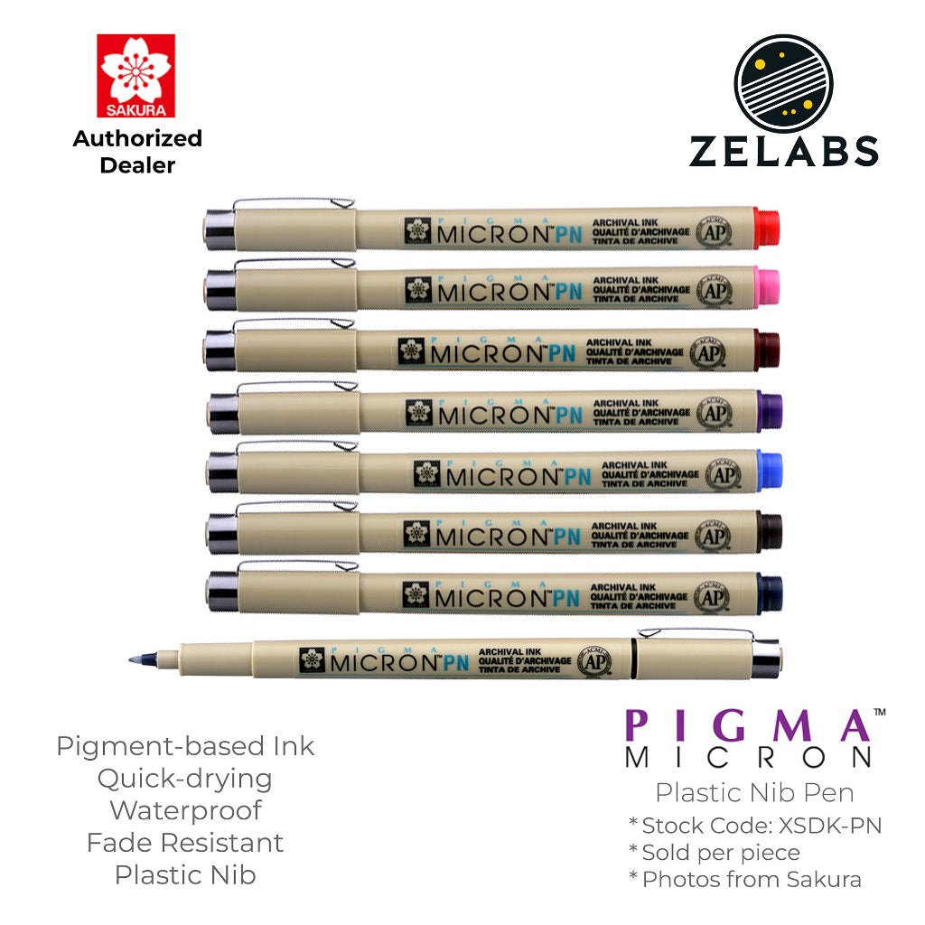 Sakura Pigma Micron PN Pen - Plastic Nib - 0.45mm - XSDK-PN