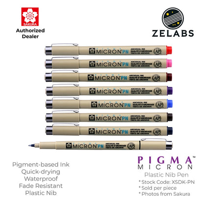 Sakura Pigma Micron PN Pen - Plastic Nib - 0.45mm - XSDK-PN