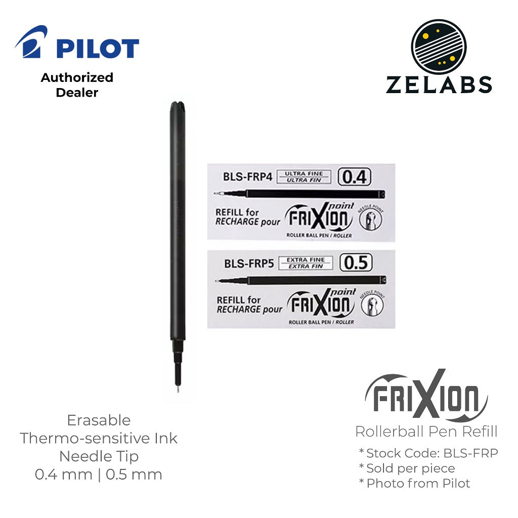 Pilot Frixion Point Erasable Rollerball Refill - BLS-FRP4 | BLS-FRP5 - 0.4mm | 0.5mm
