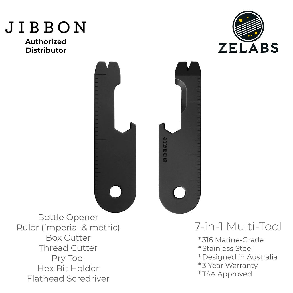 Jibbon Multifunctional EDC Keychain Multitool Ultra - 7-in-1 Key Organizer Tool