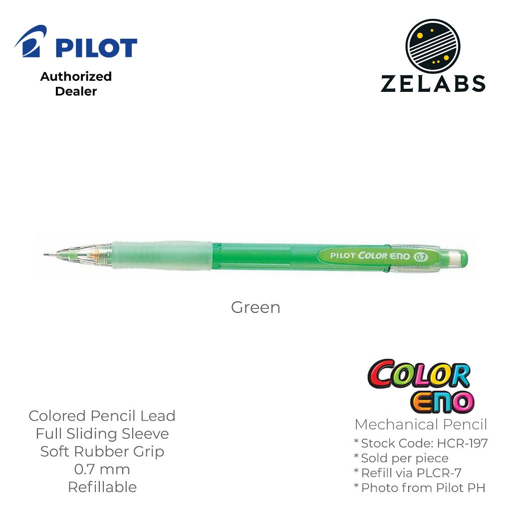 Pilot Color Eno Erasable Colored Mechanical Pencil - HCR-197 - 0.7mm