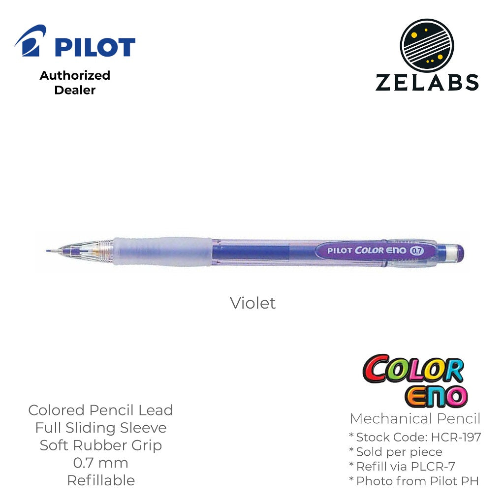Pilot Color Eno Erasable Colored Mechanical Pencil - HCR-197 - 0.7mm
