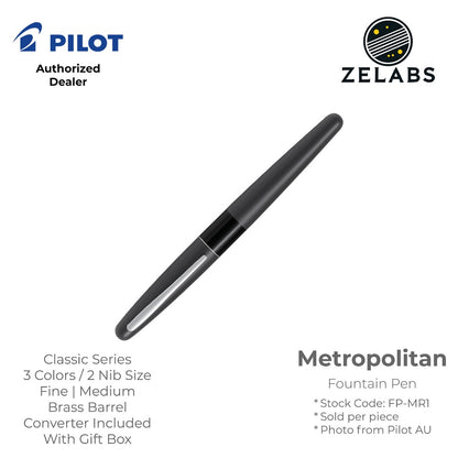 Pilot Metropolitan Fountain Pen - Classic Series - FP-MR1 - Fine | Medium