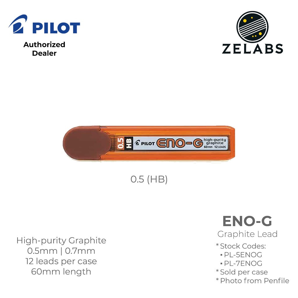 Pilot Eno-G Graphite Lead Mechanical Pencil Refill - PL-5ENOG | PL-7ENOG - 0.5mm | 0.7mm