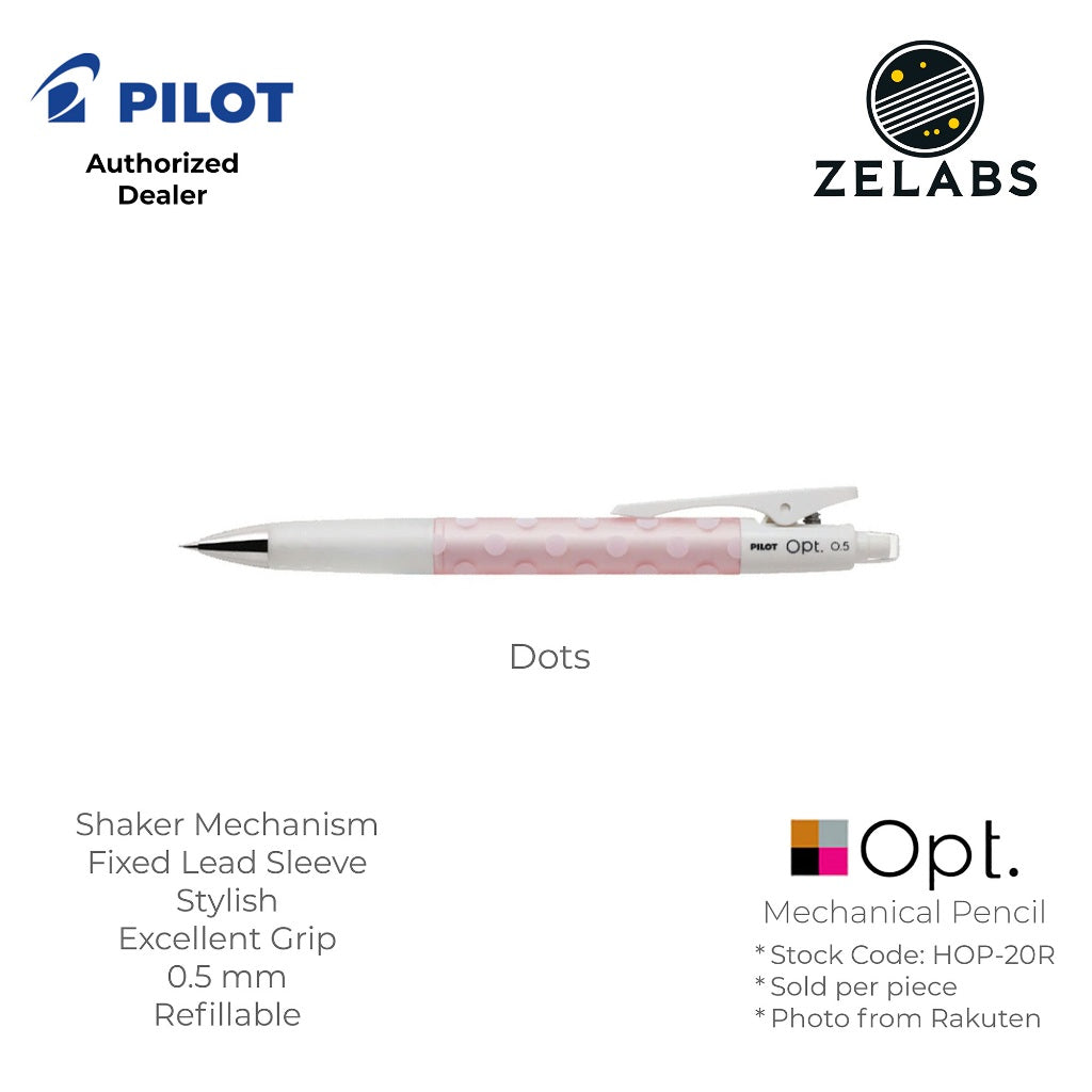 Pilot Opt Shaker Mechanical Pencil - HOP-20R - 0.5mm