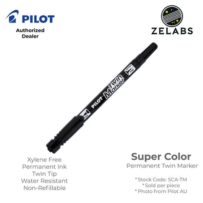 Pilot Super Color Permanent Twin Marker (Dual Tip) - SCA-TM - Fine / Extra Fine