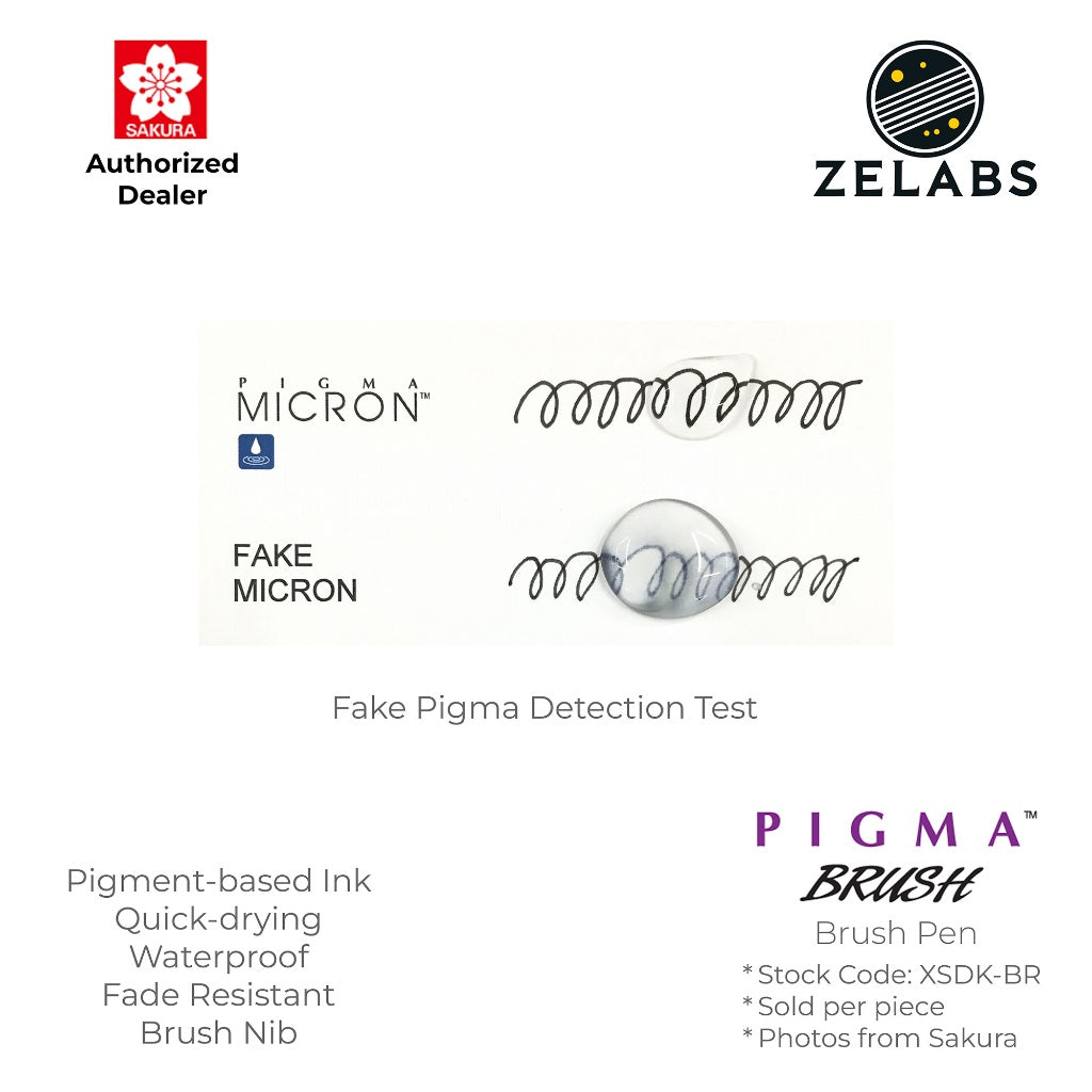 Sakura Pigma Brush Pen - Authentic - XSDK-BR