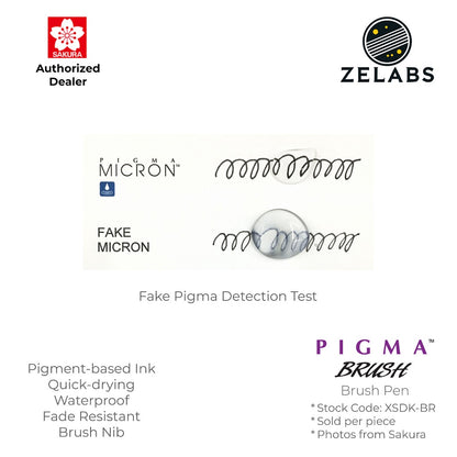 Sakura Pigma Brush Pen - Authentic - XSDK-BR