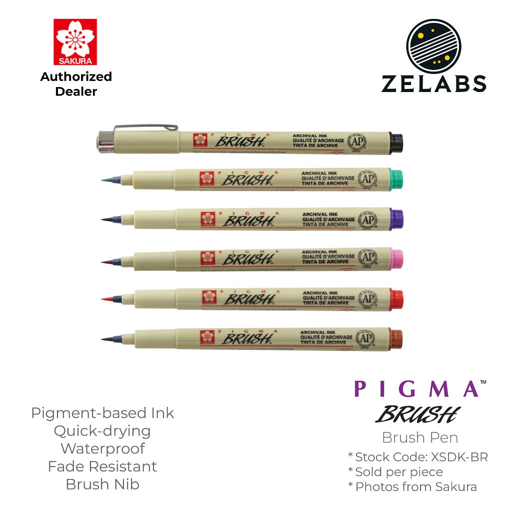 Sakura Pigma Brush Pen - Authentic - XSDK-BR