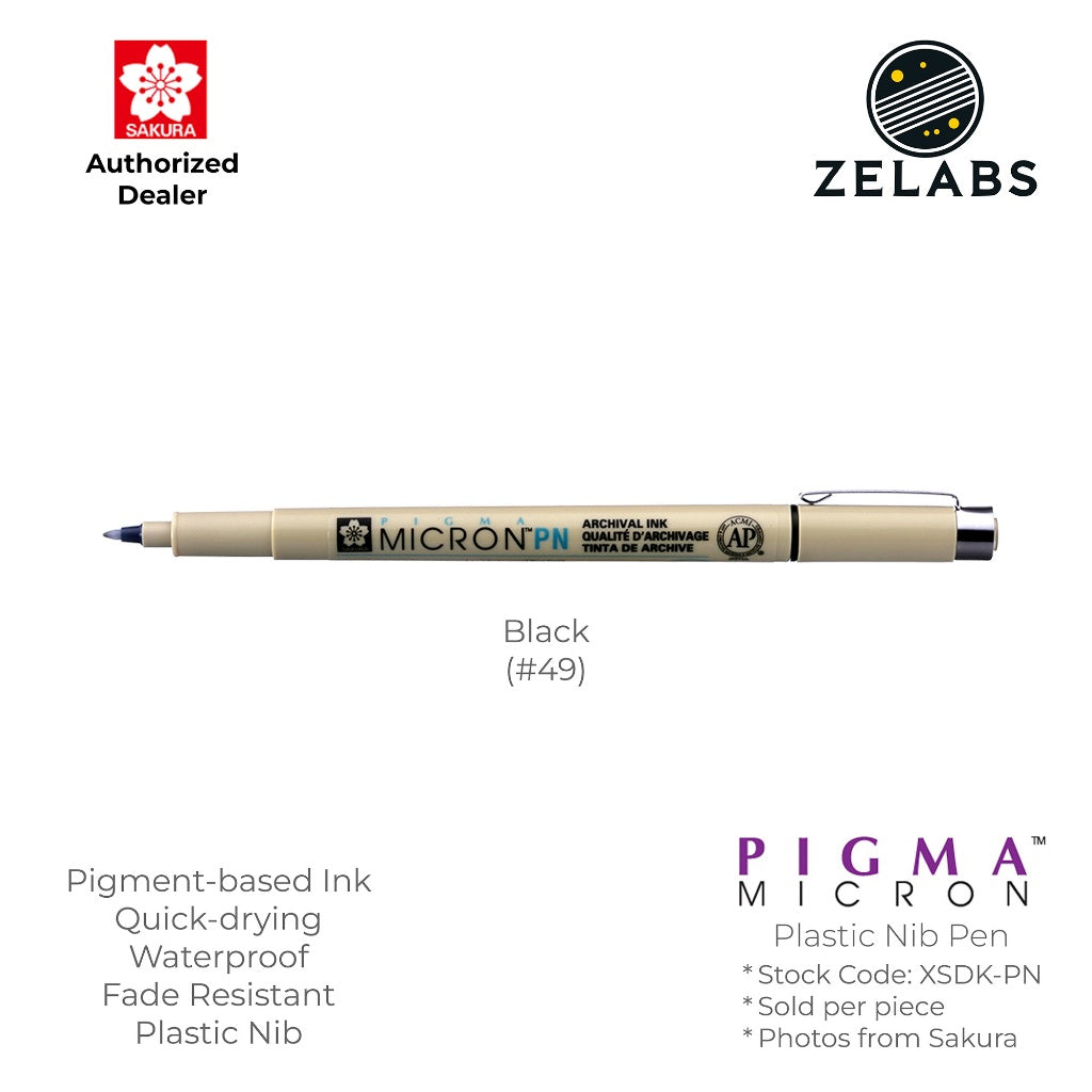 Sakura Pigma Micron PN Pen - Plastic Nib - 0.45mm - XSDK-PN