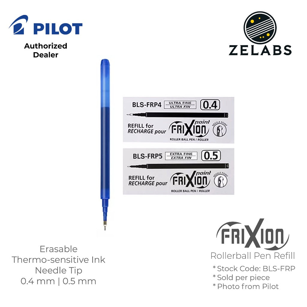 Pilot Frixion Point Erasable Rollerball Refill - BLS-FRP4 | BLS-FRP5 - 0.4mm | 0.5mm