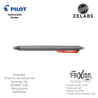 Pilot Frixion Synergy Knock Retractable Erasable Rollerball Pen - LFSK - 0.3 | 0.4 | 0.5