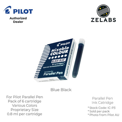Pilot Parallel Pen Mixable Colour Refill / Ink Cartridges - IC-P3
