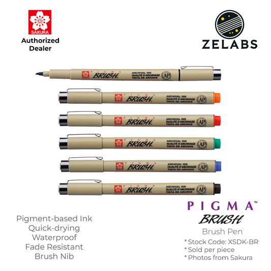 Sakura Pigma Brush Pen - Authentic - XSDK-BR
