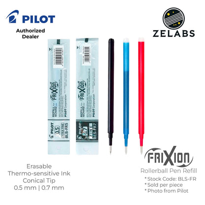 Pilot Frixion Ball and Clicker Erasable Rollerball Refill - BLS-FR5 | BLS-FR7 - 0.5mm | 0.7mm