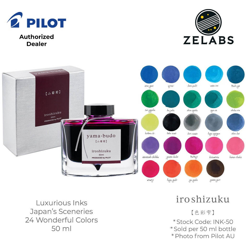 Pilot Iroshizuku Fountain Pen Ink Bottle (50 ml) - INK-50