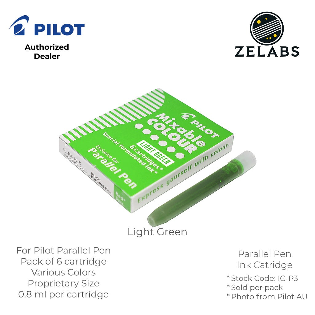 Pilot Parallel Pen Mixable Colour Refill / Ink Cartridges - IC-P3