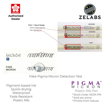 Sakura Pigma Micron PN Pen - Plastic Nib - 0.45mm - XSDK-PN