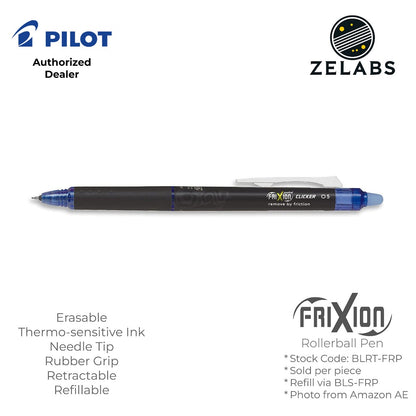 Pilot Frixion Point Clicker Erasable Retractable Rollerball Pen - BLRT-FRP5 - 0.5mm