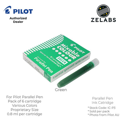 Pilot Parallel Pen Mixable Colour Refill / Ink Cartridges - IC-P3