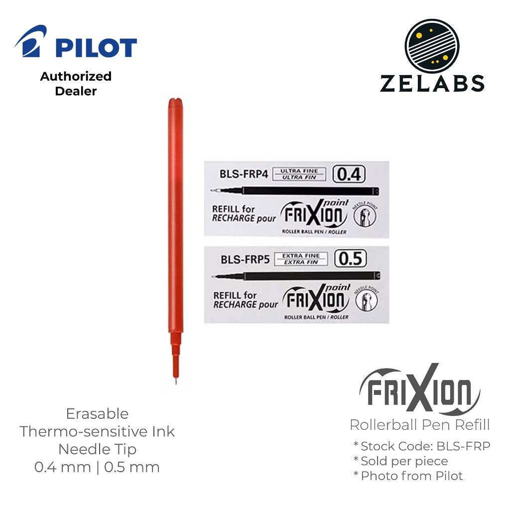 Pilot Frixion Point Erasable Rollerball Refill - BLS-FRP4 | BLS-FRP5 - 0.4mm | 0.5mm