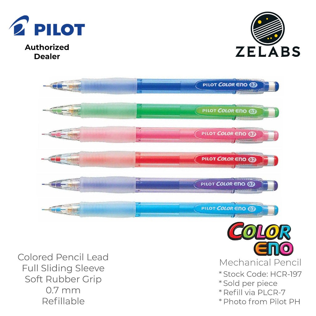 Pilot Color Eno Erasable Colored Mechanical Pencil - HCR-197 - 0.7mm