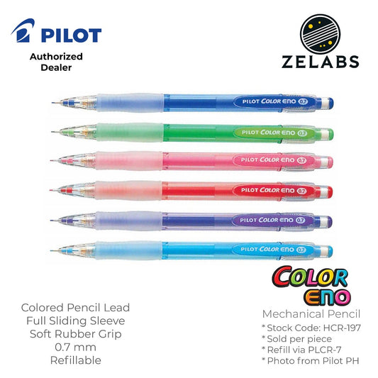 Pilot Color Eno Erasable Colored Mechanical Pencil - HCR-197 - 0.7mm