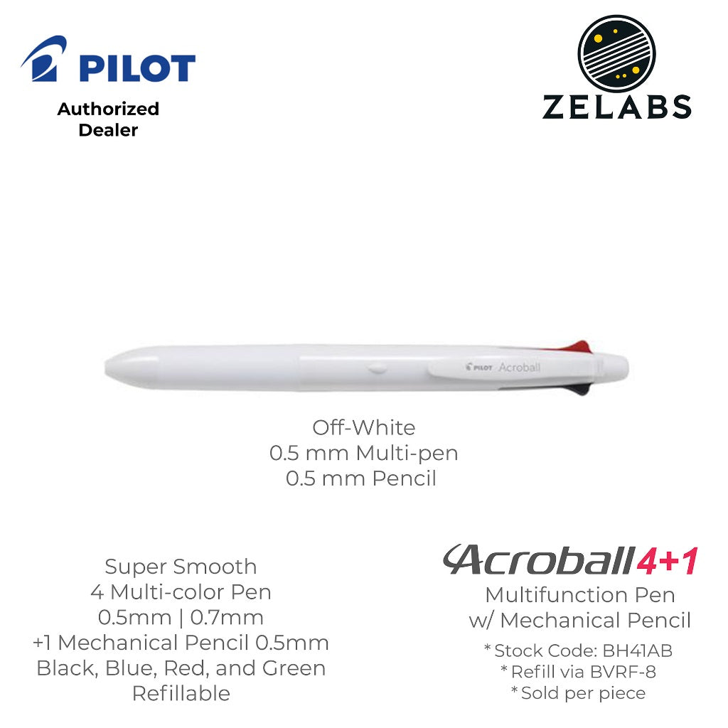 Pilot Acroball 4+1 Multifunction Ballpoint Pen with Mechanical Pencil - BH41AB - 0.5mm | 0.7mm