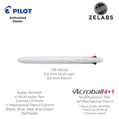 Pilot Acroball 4+1 Multifunction Ballpoint Pen with Mechanical Pencil - BH41AB - 0.5mm | 0.7mm