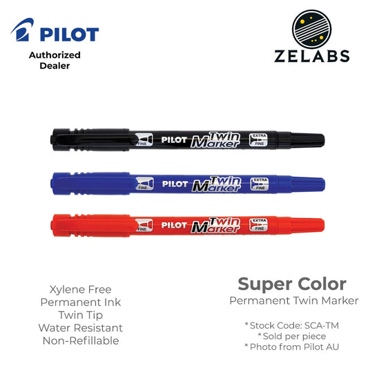 Pilot Super Color Permanent Twin Marker (Dual Tip) - SCA-TM - Fine / Extra Fine