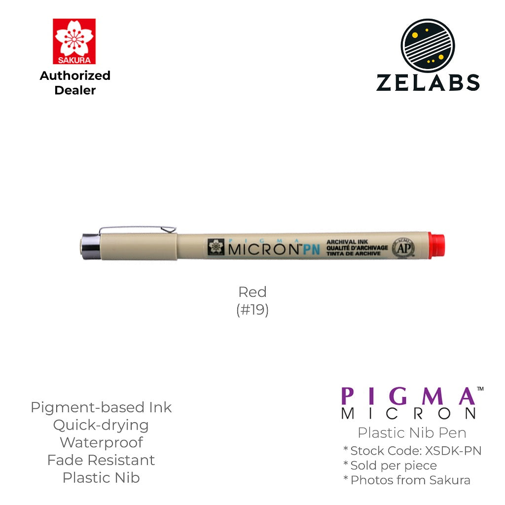 Sakura Pigma Micron PN Pen - Plastic Nib - 0.45mm - XSDK-PN
