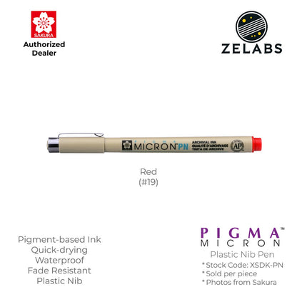 Sakura Pigma Micron PN Pen - Plastic Nib - 0.45mm - XSDK-PN