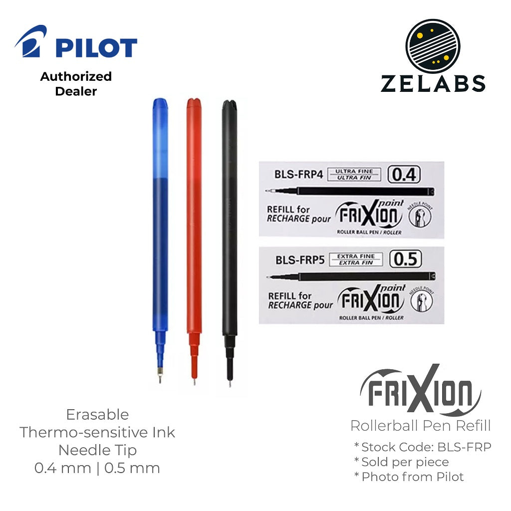 Pilot Frixion Point Erasable Rollerball Refill - BLS-FRP4 | BLS-FRP5 - 0.4mm | 0.5mm