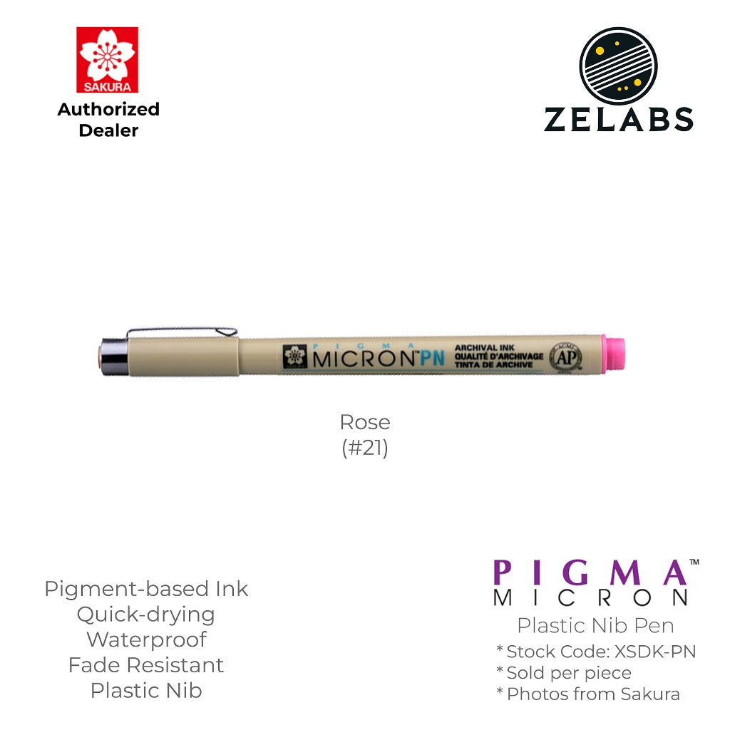 Sakura Pigma Micron PN Pen - Plastic Nib - 0.45mm - XSDK-PN