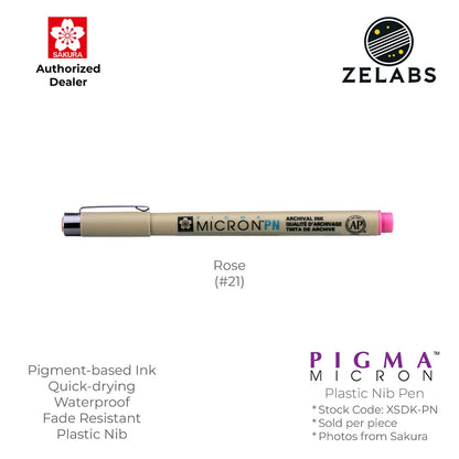 Sakura Pigma Micron PN Pen - Plastic Nib - 0.45mm - XSDK-PN