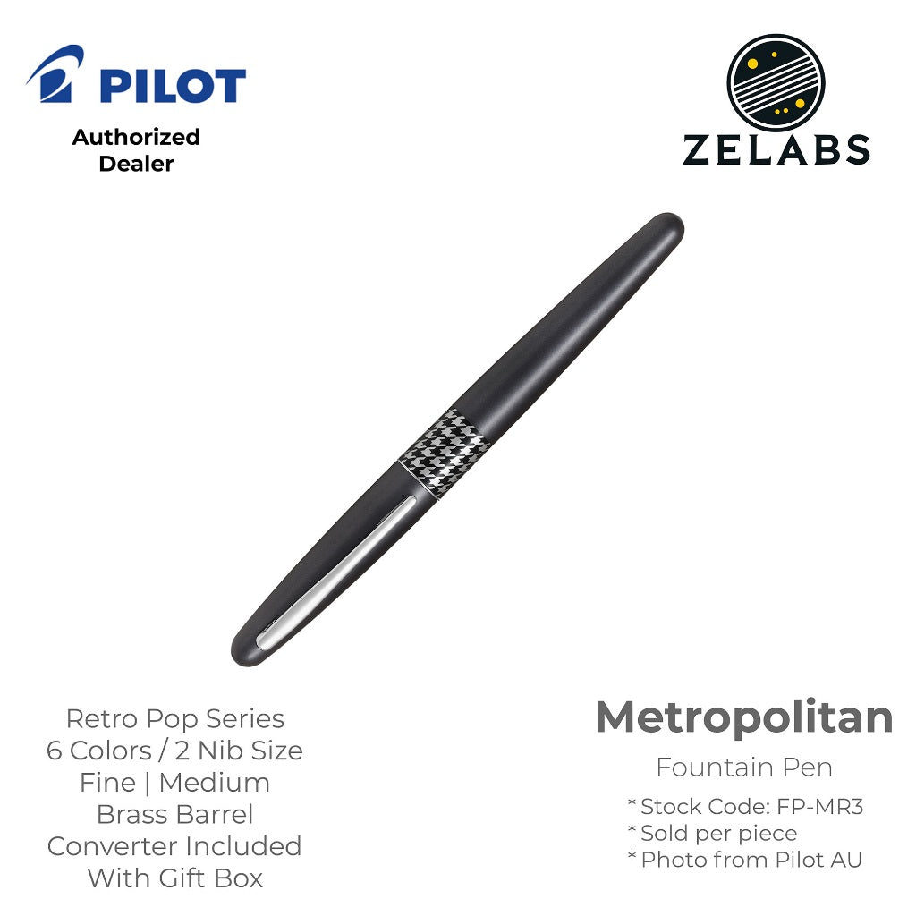 Pilot Metropolitan Fountain Pen - Retro Pop Series - FP-MR3 - Fine | Medium