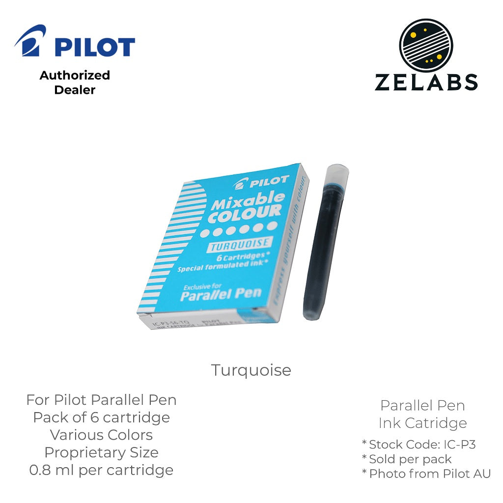 Pilot Parallel Pen Mixable Colour Refill / Ink Cartridges - IC-P3