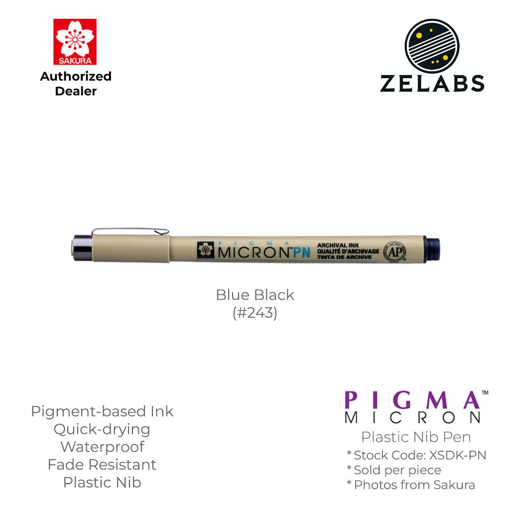 Sakura Pigma Micron PN Pen - Plastic Nib - 0.45mm - XSDK-PN