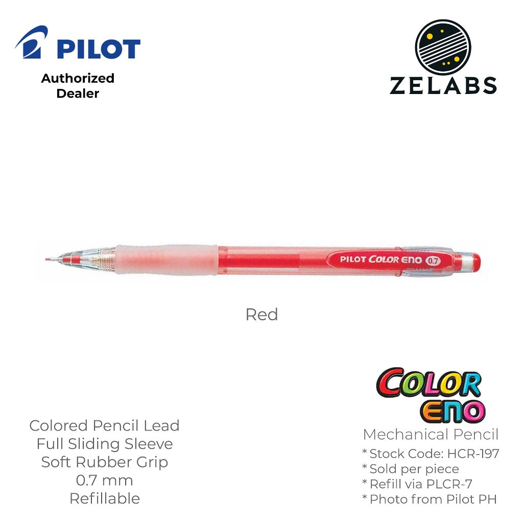 Pilot Color Eno Erasable Colored Mechanical Pencil - HCR-197 - 0.7mm
