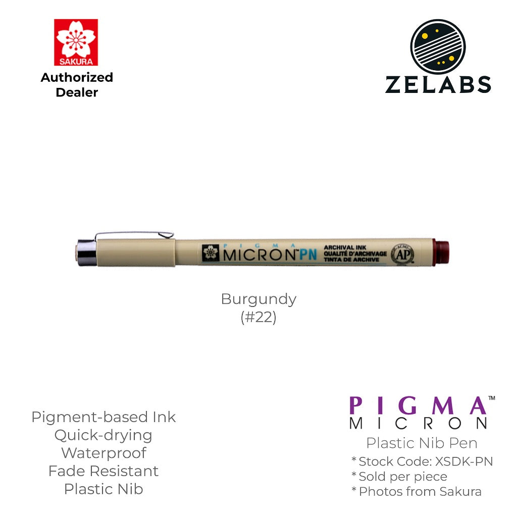 Sakura Pigma Micron PN Pen - Plastic Nib - 0.45mm - XSDK-PN